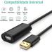 Дата кабель USB 2.0 AM to AF 20.0m Active black Ugreen (10324)