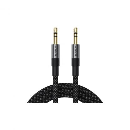 Кабель мультимедійний 3.5mm M to 3.5mm M 1.0m black Acefast (6974316285267)