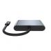 Концентратор Dynamode USB-C 3-in-1 1xHDMI 4K + 1xUSB 3.0 + 1xUSB-C PD 87W (Multiport USB-C 3-in-1 dark grey)