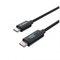 Дата кабель USB-C to USB-C 1.8m PD100W digital display silicone Choetech (XCC-1063)