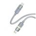 Дата кабель USB-C to Lightning 1.0m PD30W warm light gray ColorWay (CW-CBPDCL092-GR)