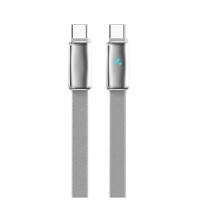 Дата кабель USB-C to USB-C 1.0m 5A 100W ultra-thin gray ColorWay (CW-CBPDCC100-GR)