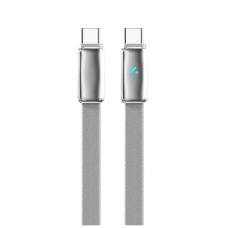 Дата кабель USB-C to USB-C 1.0m 5A 100W ultra-thin gray ColorWay (CW-CBPDCC100-GR)