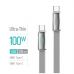 Дата кабель USB-C to USB-C 1.0m 5A 100W ultra-thin gray ColorWay (CW-CBPDCC100-GR)