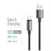 Дата кабель USB 2.0 AM to USB-C 1.0m 3A zinc alloy braided black ColorWay (CW-CBUC098-BK)