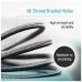 Дата кабель USB 2.0 AM to USB-C 1.0m 3A zinc alloy braided black ColorWay (CW-CBUC098-BK)