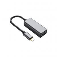 Переходник USB-C to VGA F USB 3.0 Full HD 1080p 60Hz dark gray Dynamode (DM-AD-USB-C-VGA)