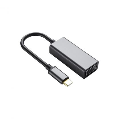 Переходник USB-C to VGA F USB 3.0 Full HD 1080p 60Hz dark gray Dynamode (DM-AD-USB-C-VGA)