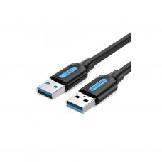 Дата кабель USB 3.0 AM/AM 1.5m PVC black Vention (CONBG)