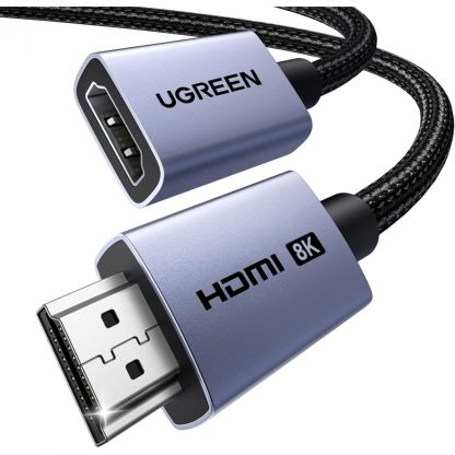 Кабель мультимедійний HDMI M to HDMI M 1.0m 8K60Hz 48Gbps black Ugreen (95890)