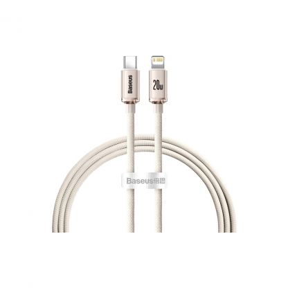 Дата кабель USB-C to Lightning 1.2m 20W pink Baseus (CAJY001304)