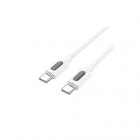 Дата кабель USB-C to USB-C 1.0m 60W silicone BX114 Structure white BOROFONE (6941991116919)