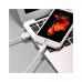 Дата кабель USB 2.0 AM to Lightning 2.0m 2.4A X1 white HOCO (6957531032014)