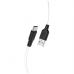 Дата кабель USB 2.0 AM to USB-C 2.0m 3A silicone X21 Plus black+white HOCO (6931474713889)