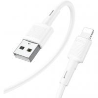 Дата кабель USB 2.0 AM to Lightning 1.0m 2.4A X83 white HOCO (6931474770875)