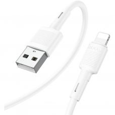 Дата кабель USB 2.0 AM to Lightning 1.0m 2.4A X83 white HOCO (6931474770875)