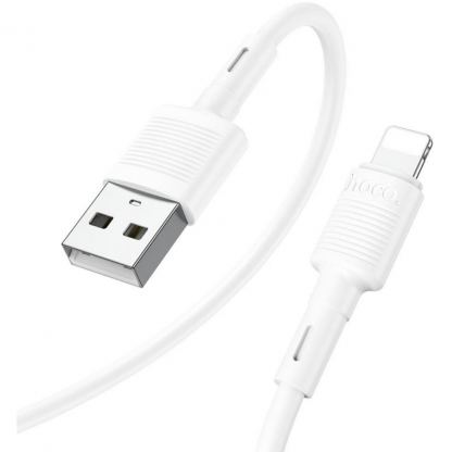 Дата кабель USB 2.0 AM to Lightning 1.0m 2.4A X83 white HOCO (6931474770875)