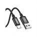 Дата кабель USB 2.0 AM to USB-C 3.0m X91 Radiance black HOCO (6931474788726)