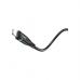 Дата кабель USB 2.0 AM to Lightning 1.2m 2.4A nylon light indicator U93 black HOCO (6931474732132)