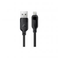Дата кабель USB 2.0 AM to Lightning 2.0m 2.4A TPE black Acefast (6974316286271)