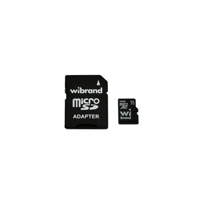 Карта пам'яті Wibrand 64GB mictoSD class 10 UHS-II (U3) V10 Read 80/Write 30 (WICDXU3/64GB-A)