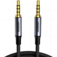 Кабель мультимедійний 3.5mm M to 3.5mm M 1.0m (4pin) AV183 gray Ugreen (10648)