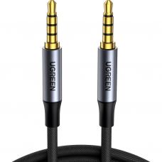 Кабель мультимедійний 3.5mm M to 3.5mm M 1.0m (4pin) AV183 gray Ugreen (10648)