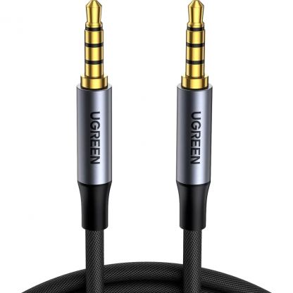 Кабель мультимедійний 3.5mm M to 3.5mm M 1.0m (4pin) AV183 gray Ugreen (10648)