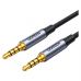 Кабель мультимедійний 3.5mm M to 3.5mm M 1.0m (4pin) AV183 gray Ugreen (10648)