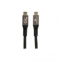 Дата кабель USB-C to USB-C 1.0m USB4 240W 16K60Hz braided Cablexpert (CCBP-USB4.2-CMCM240-1M)