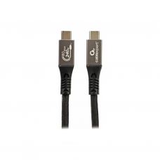 Дата кабель USB-C to USB-C 1.0m USB4 240W 16K60Hz braided Cablexpert (CCBP-USB4.2-CMCM240-1M)