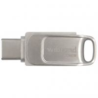 USB флеш накопичувач Wibrand 128GB Bee Silver USB 3.2/Type-C (WI3.2TC/BE128TC039S)