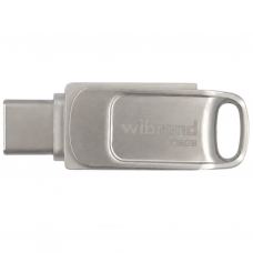 USB флеш накопичувач Wibrand 128GB Bee Silver USB 3.2/Type-C (WI3.2TC/BE128TC039S)