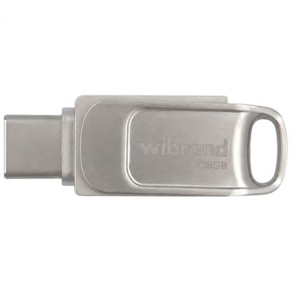 USB флеш накопитель Wibrand 128GB Bee Silver USB 3.2/Type-C (WI3.2TC/BE128TC039S)