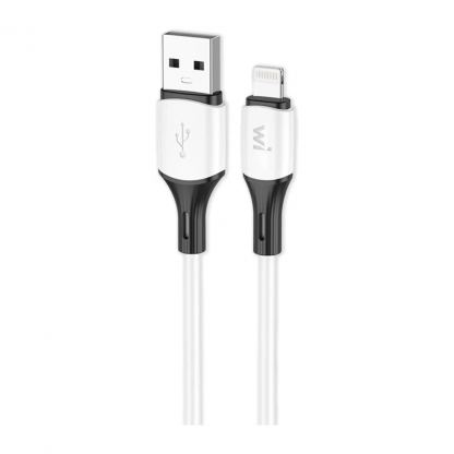 Дата кабель USB 2.0 AM to Lightning 1.0m silicone white Wibrand (WI.DC/MA1W-UL)