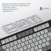 Клавиатура Ajazz AF82 Wireless/Bluetooth/USB UA Black/White (AF82-BW)