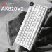 Клавіатура Ajazz AK820 V2 White Peach Switch Wireless/Bluetooth/USB UA White (AK820-V2-WP-S-W)