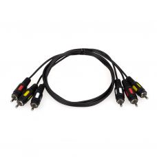 Кабель мультимедійний 3RCA to 3RCA 3.0m Atcom (10712)