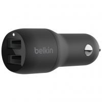 Зарядний пристрій Belkin Car Charger 24W Dual USB-A black (CCB001BTBK)