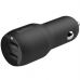 Зарядний пристрій Belkin Car Charger 24W Dual USB-A black (CCB001BTBK)