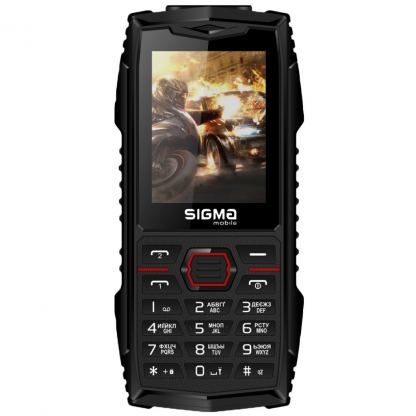 Мобільний телефон Sigma X-treme AZ68 Black Red (4827798374924)