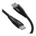Дата кабель USB-С to USB-С 2.0m 60W USB2.0 Choetech (XCC-1004-BK)
