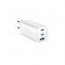 Зарядний пристрій Gembird USB-A + 2xType-C (PD18W + QC3.0 27W) white (TA-UC-PDQC65-01-W)