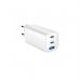 Зарядное устройство Gembird USB-A + 2xType-C (PD18W + QC3.0 27W) white (TA-UC-PDQC65-01-W)