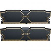 Модуль пам'яті для комп'ютера DDR5 32GB (2x16GB) 6000 MHz Thor Black Lexar (LD5U16G60C38LG-RGD)