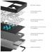 Клавіатура Dark Project ALU87 Bushido ABS RGB Mech G3MS Moonstone Black/White (DPKB_BUSHIDO_87_ANSI_UA)