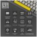 Клавиатура Epomaker Shadow-X 70 Flamingo Switch Hot-Swap LCD Screen RGB Wireless/Bluetooth/USB UA Black (SHX-B-F)