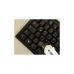 Наклейка на клавиатуру BestKey непрозрачная чорная, 68, оранжевый (BK13ORA/024)