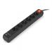 Мережевий фільтр живлення REAL-EL RS-PROTECT 605 3m, black (EL122300041)