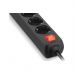 Мережевий фільтр живлення REAL-EL RS-PROTECT 605 3m, black (EL122300041)